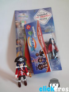 Pasta de dientes, cepillo + figura Playmobil Super4